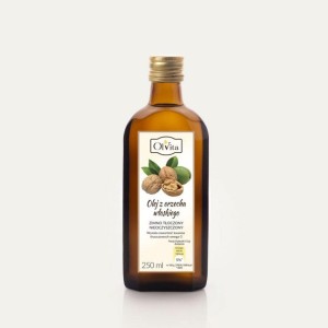 Olej z orzecha włoskiego zimnotłoczony, nieoczyszczony 250ml Olvita