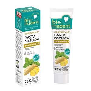 BIO MADENT odświeżająca pasta do zębów IMBIR+MIĘTA – 100 ml