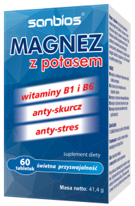 SANBIOS Magnez z potasem 60 tabl.