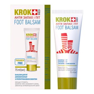 Balsam Antyperspirant na Przykry Zapach i Pocenie Stóp 75 ml Krokmed 