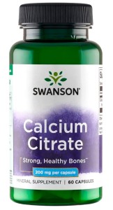 Citrate 200mg, 60 kaps. - cytrynian wapnia