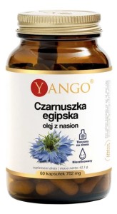 YANGO Czarnuszka egipska - olej z nasion 500mg, 60 kaps.