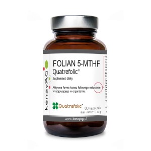 FOLIAN 5-MTHF (aktywny kwas foliowy) Quatrefolic® (60 kapsułek) - suplement diety