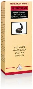 FLEBOSTAR - KREM- BALSAM ŻYWOKOST Z PIJAWKĄ LEKARSKĄ, ELIKSIR - ŻYLAKI