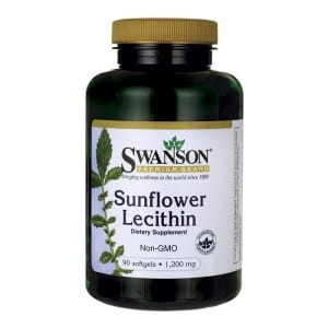 Swanson Lecytyna bez GMO 1200 mg 90 kapsułek